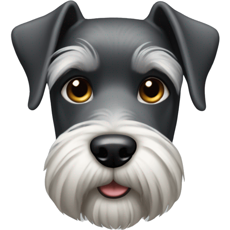 an open-eared Schnauzer emoji