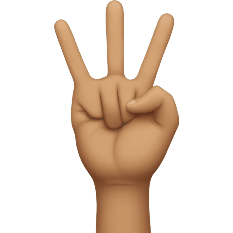 Live to the 2nd power hand gesture emoji