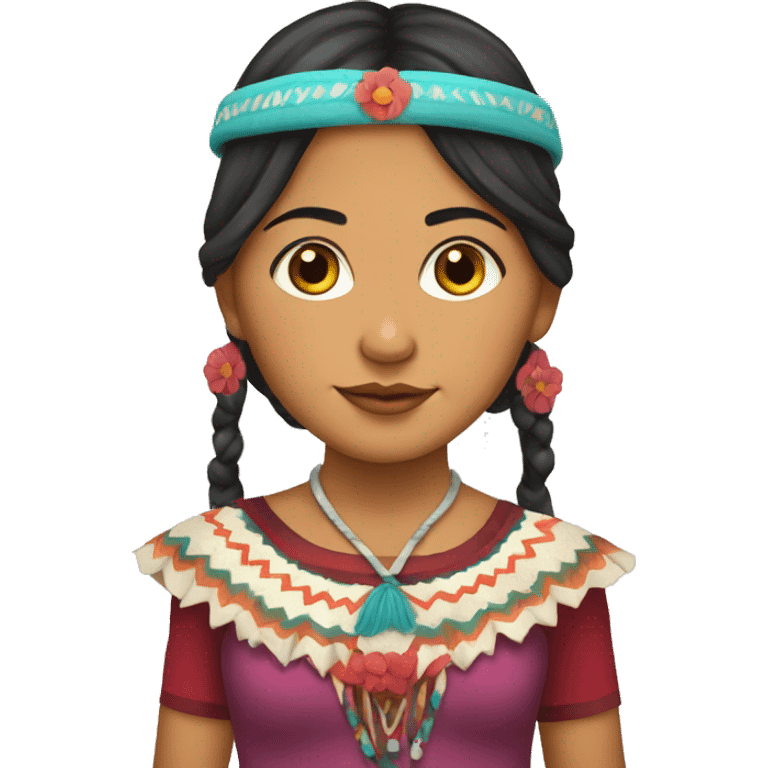 indigenous girl from the Andes cholita  emoji