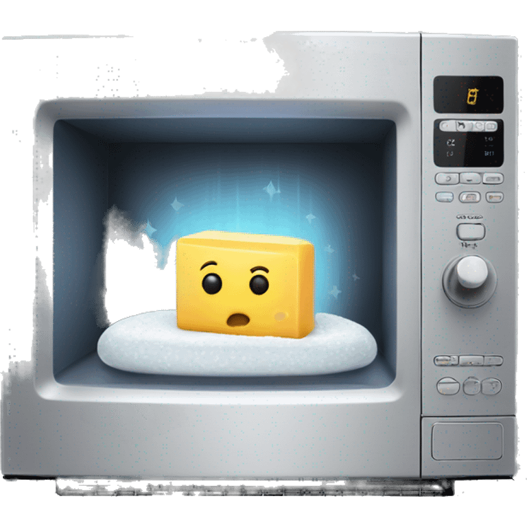 Microwave with soap dispenser inside emoji