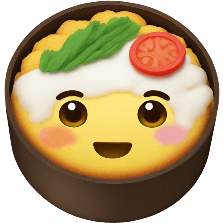 a korean bento cake emoji