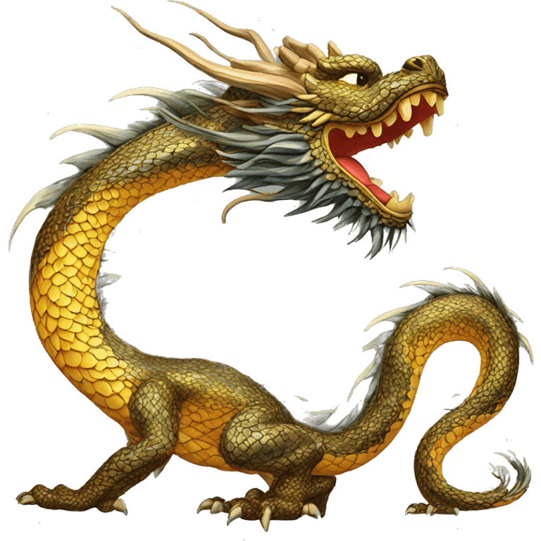 Eastern dragon intricate patterns  emoji