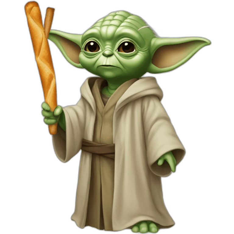 yoda avec la baguette d'harry potter emoji