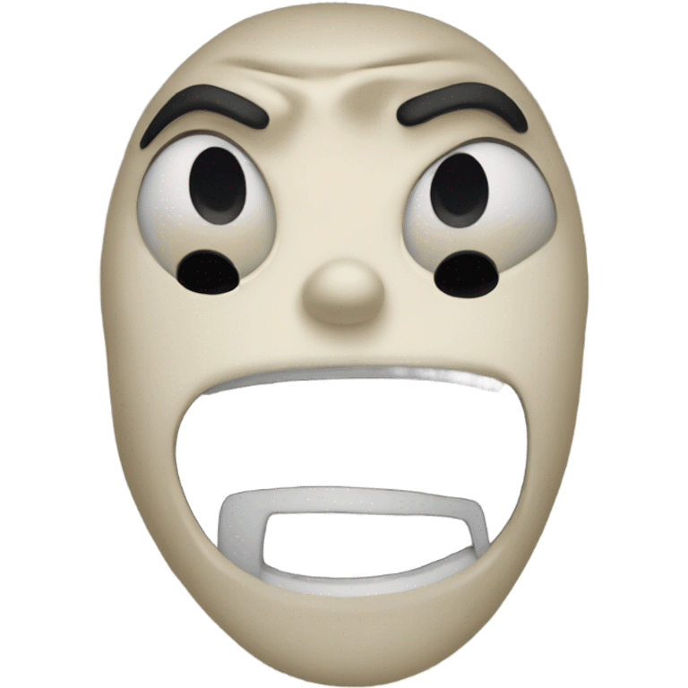 Scream from the movie  emoji