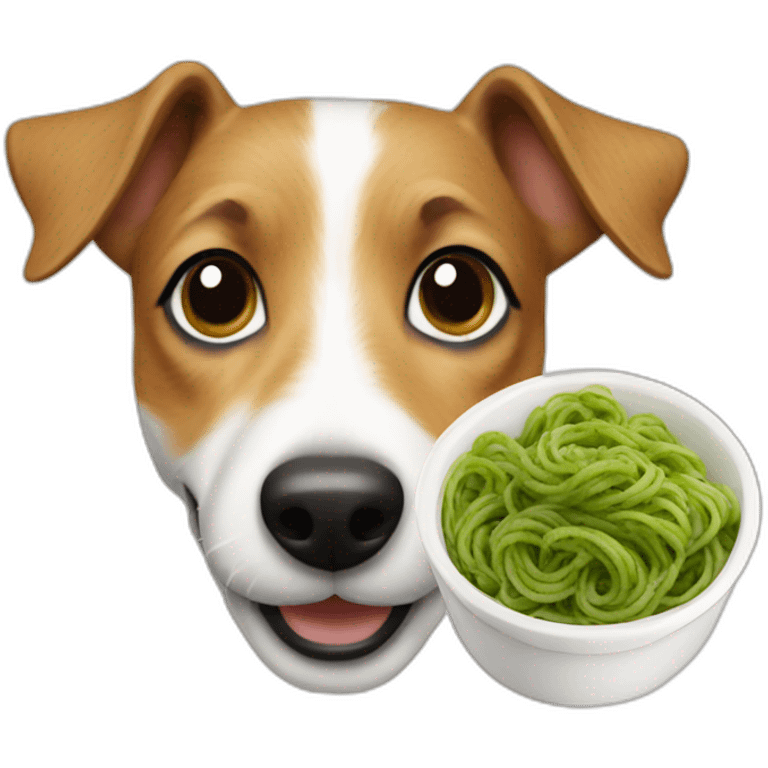 jackrussel-eat-pasta-with-pesto emoji