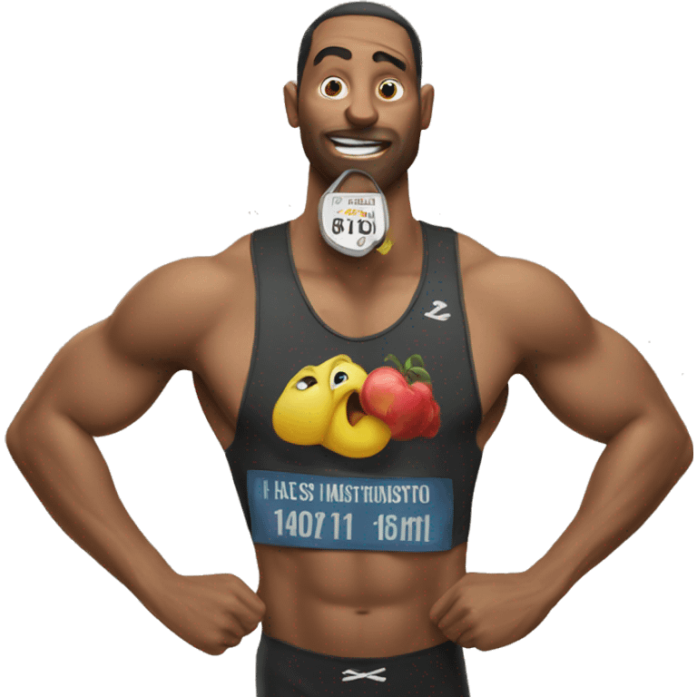 ass buster half marathon emoji