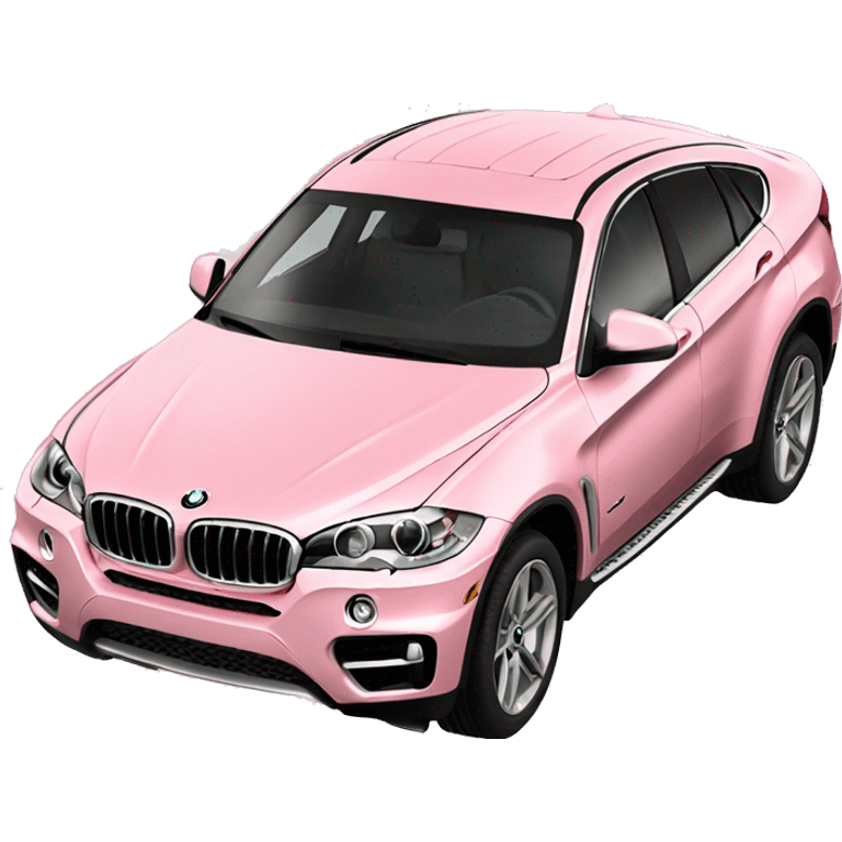 light pink bmw x6 car emoji