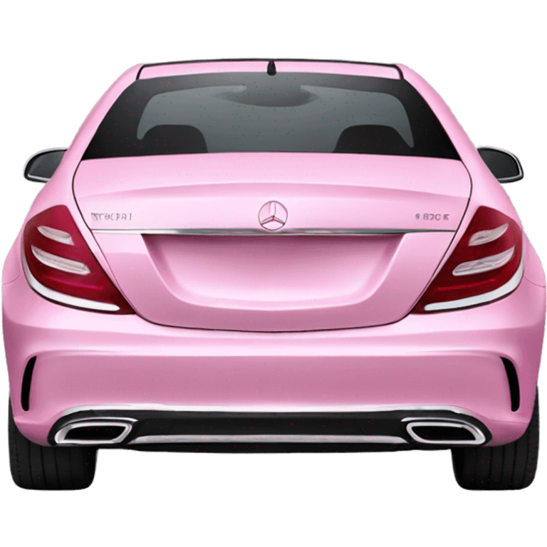 Mercedes Benz pink with white back griund emoji