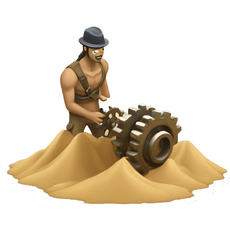 throw sand in gears emoji