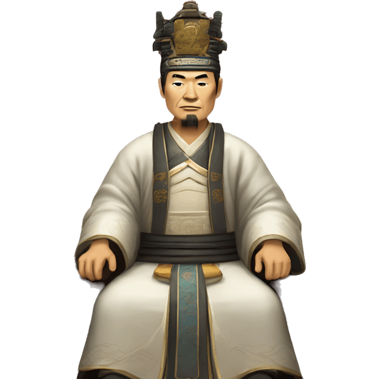 Han dynasty emperor on a throne emoji