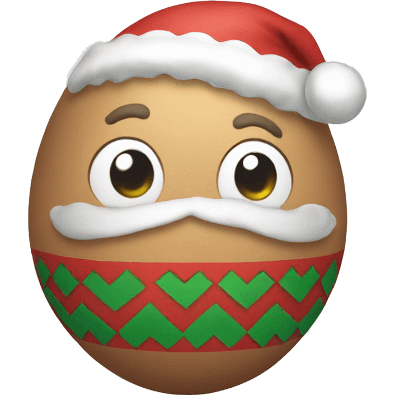 Christmas egg emoji