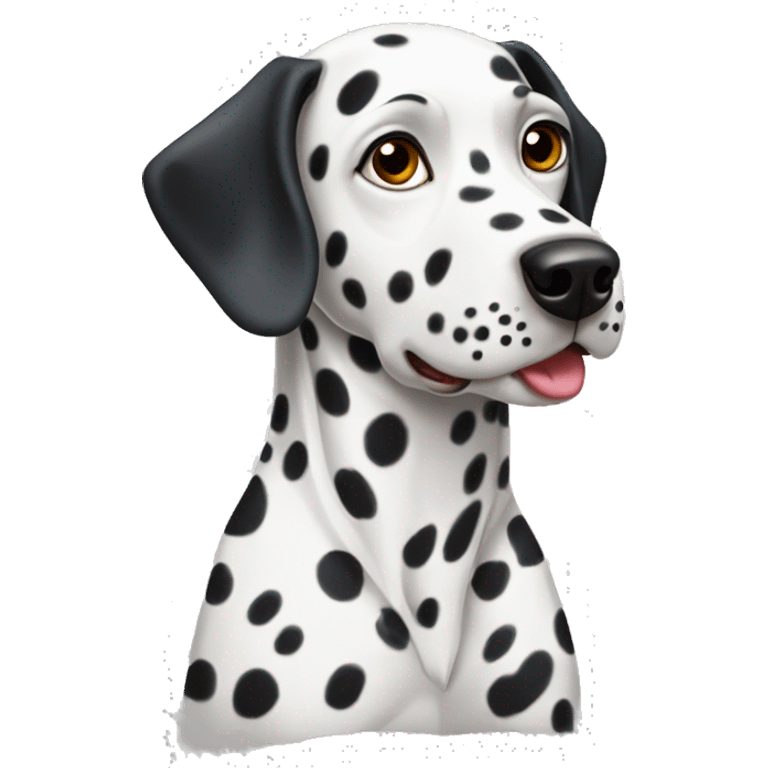 The Dalmatian dog emoji