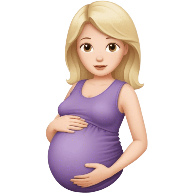 Pregnant white women emoji