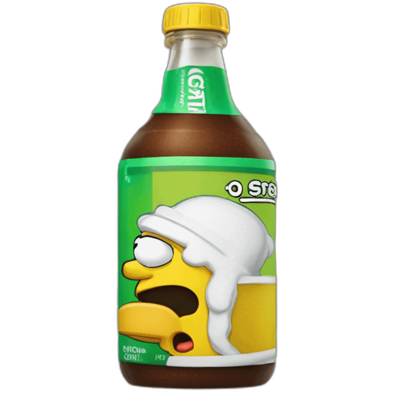 Homer avec une canette de coca emoji