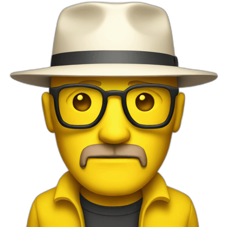 heisenberg in the yellow  emoji