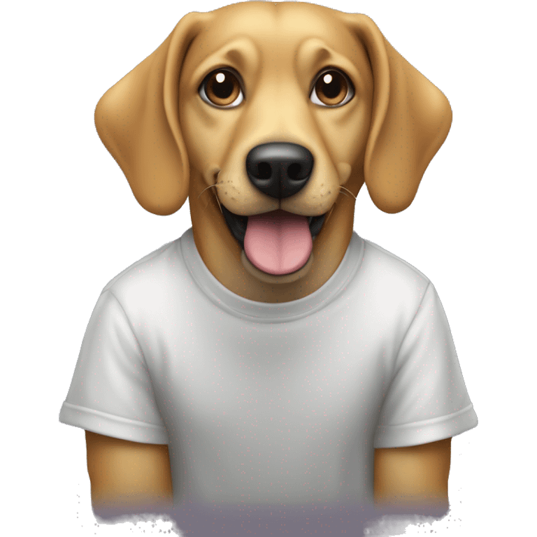 A hacker dog wearing Tubo Racng 39 t-shirt emoji