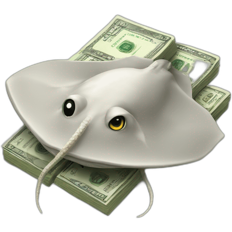 Stingray with money emoji