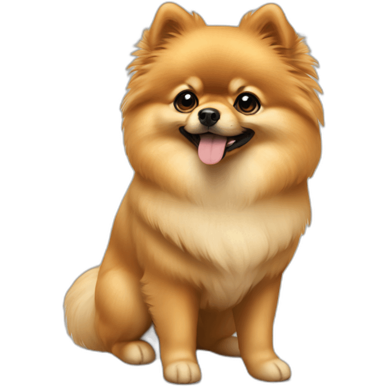 pomeranian full-height emoji