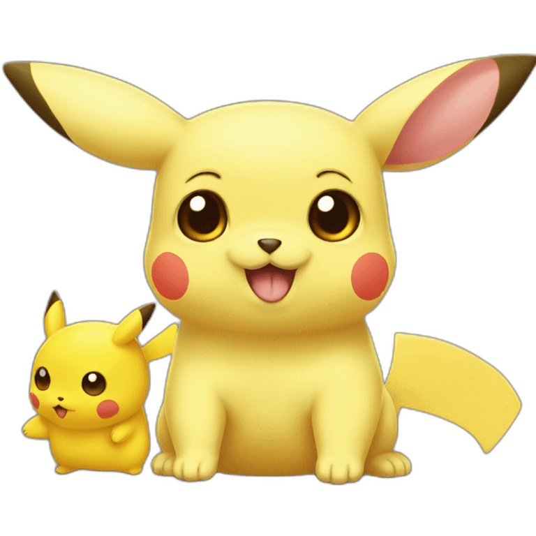 picachu con cara de labrador emoji