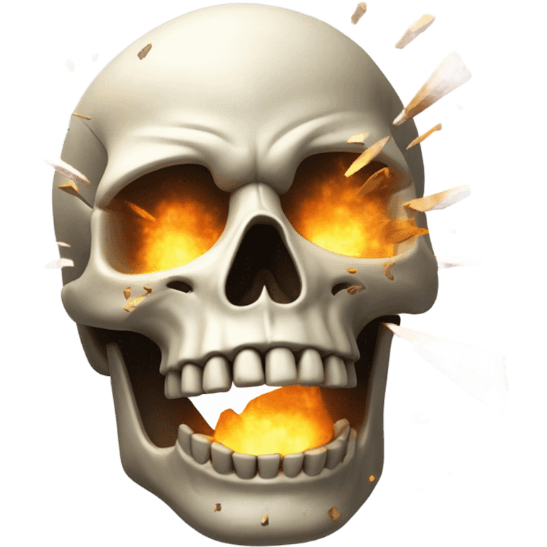 Skull explosion emoji