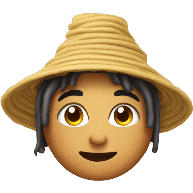 Me with a noodle hat emoji