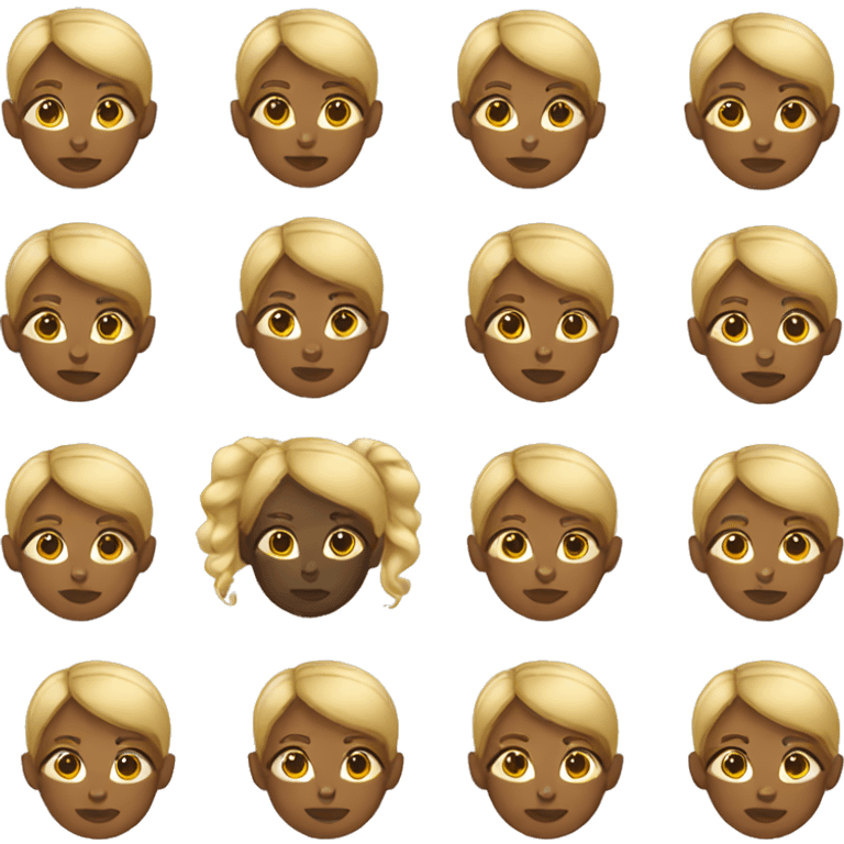 Black girl with blonde hair emoji