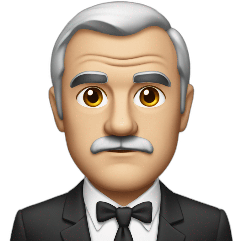 sean connery serious cartoon wearing suit emoji