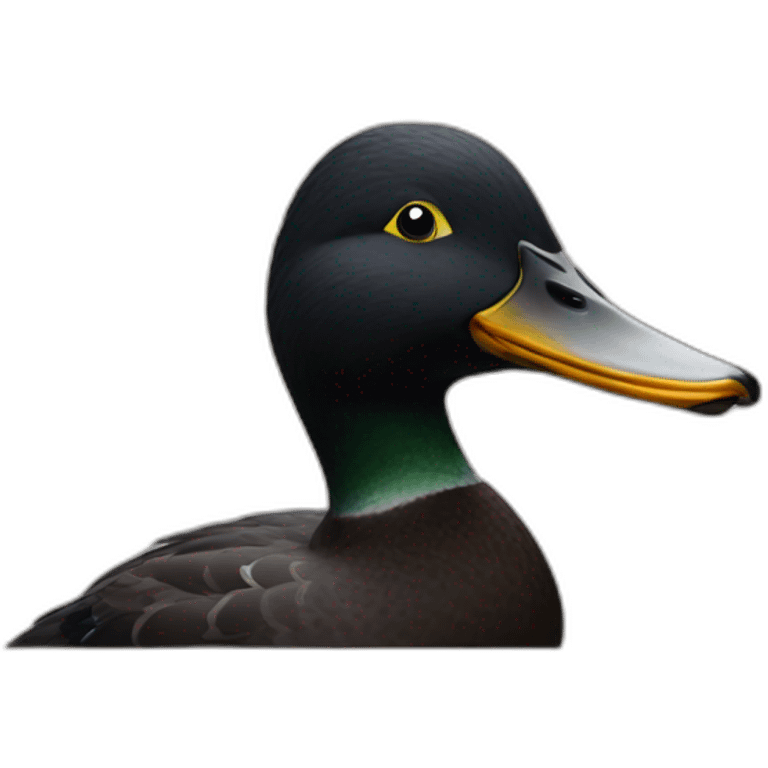 Black duck emoji