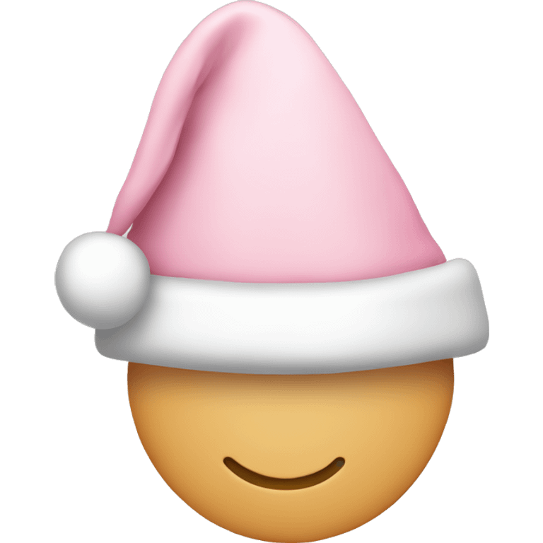 light pink santa hat emoji