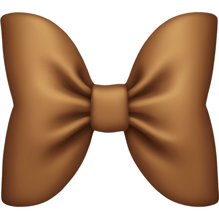 Warm brown bow  emoji