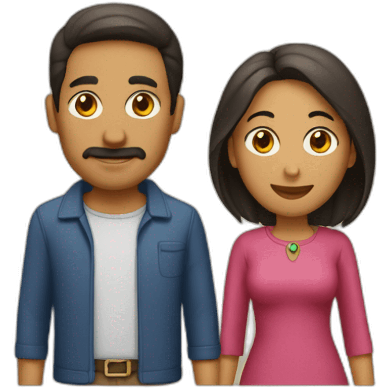 Pareja peleada emoji