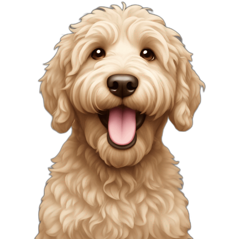 The Happiest labradoodle  emoji