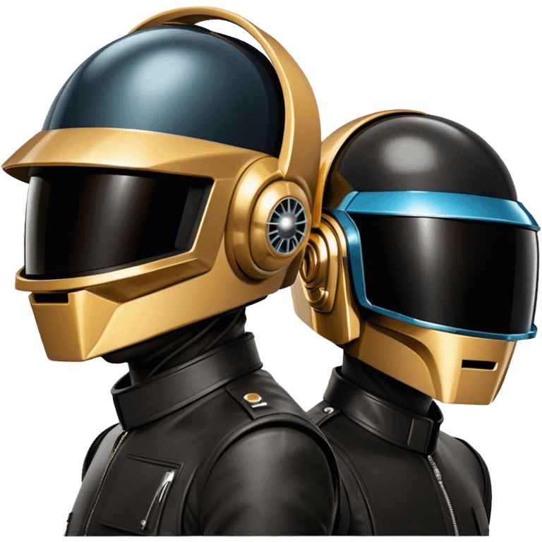 Daft punk one person with two heads emoji