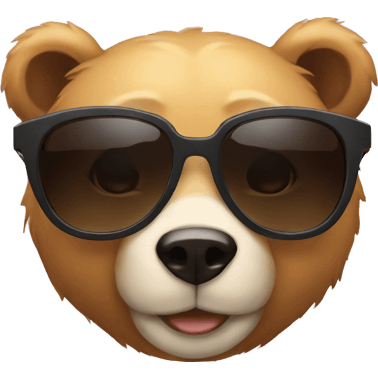 manga sunglasses bear emoji