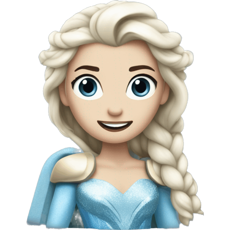 Thor as Elsa, queen of ice emoji