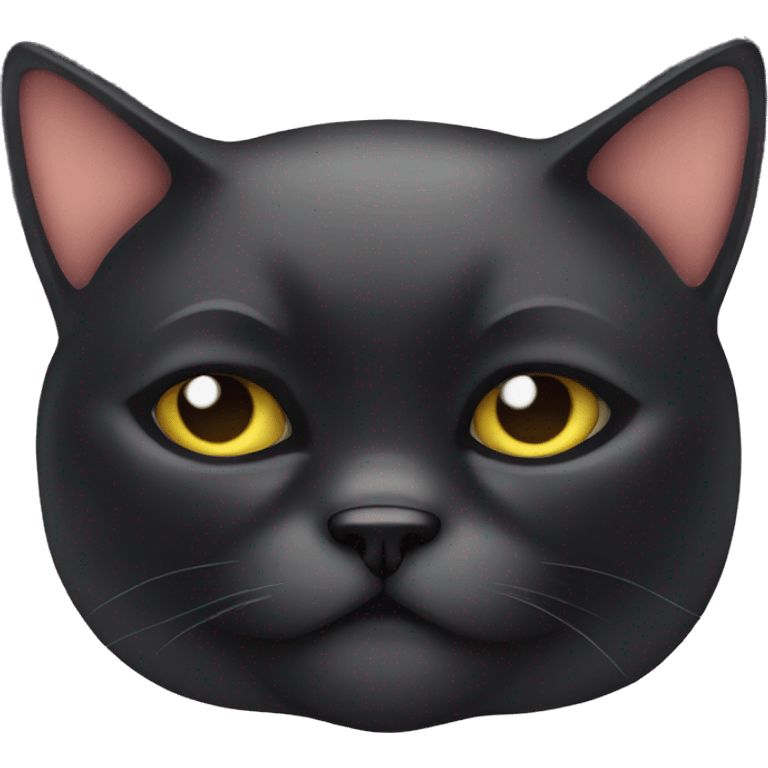 fat mean black cat emoji