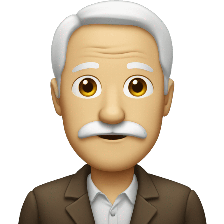 old man with mustache and goatee emoji