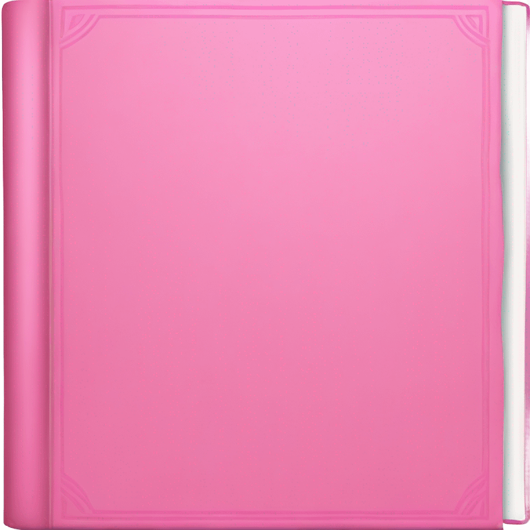 Pink book emoji