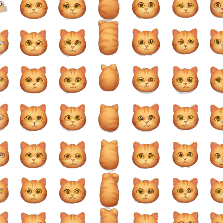 Fat red cat  emoji