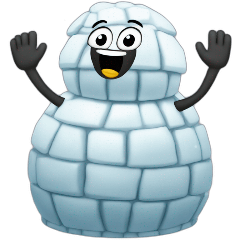 igloo dancing emoji