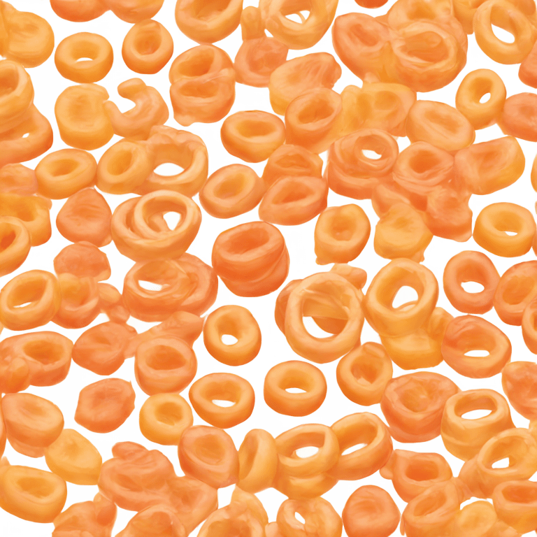 One ring peach gummy yellow and orange emoji