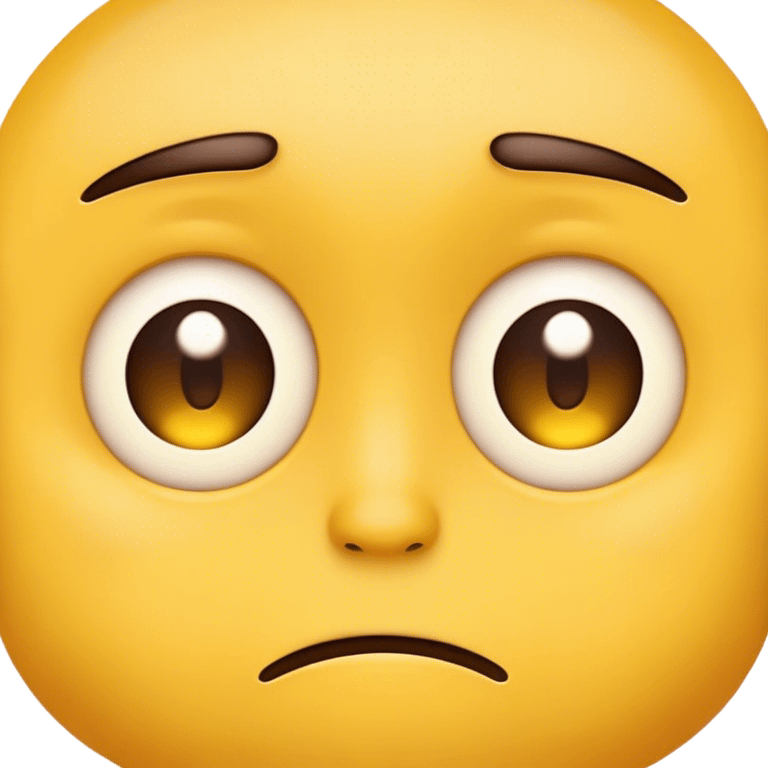 Emoji with sad and tired eyes emoji