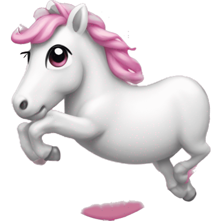 Light pink unicorn balloon  emoji