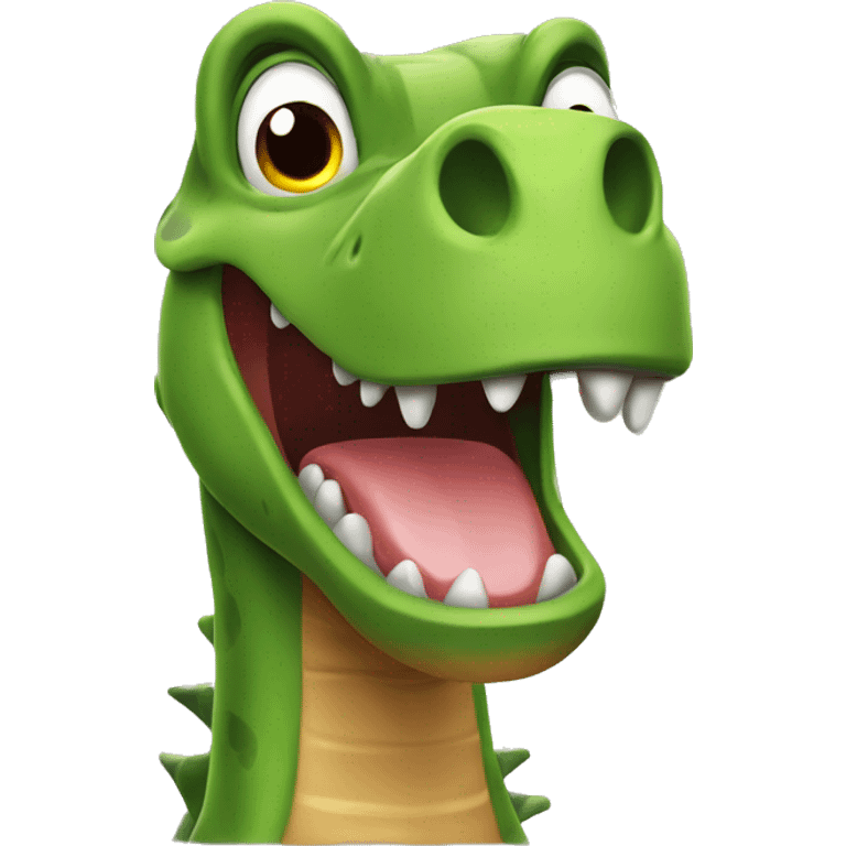 goofy dinosaur  emoji