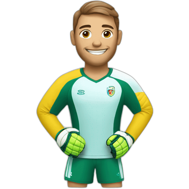 happy goalkeeper emoji