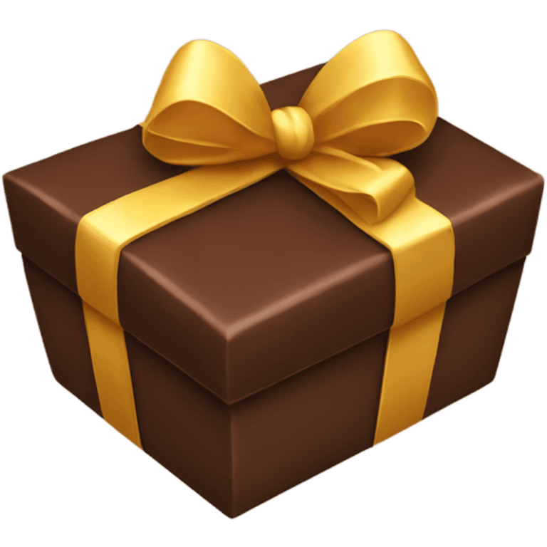 Chocolate gift emoji