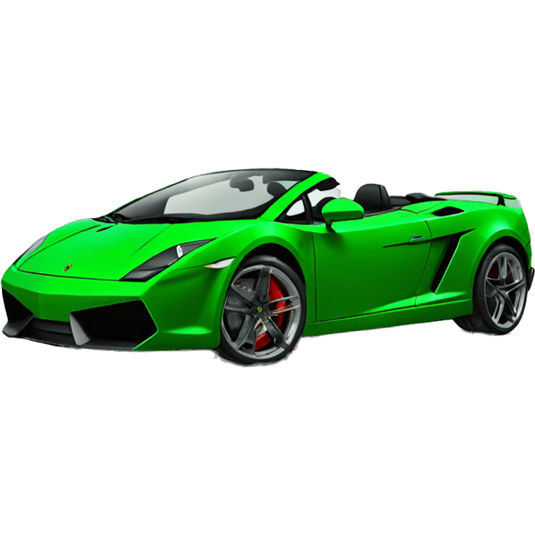 Lamborghini Gallardo Green  emoji