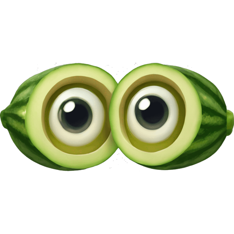 Ojos de pepino emoji