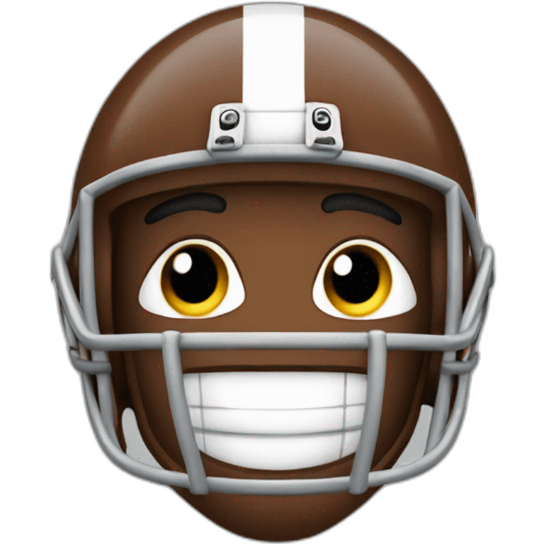 american football menacingly smiling emoji