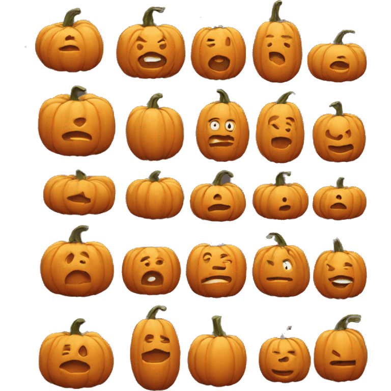 pumpkin, fancy,  emoji